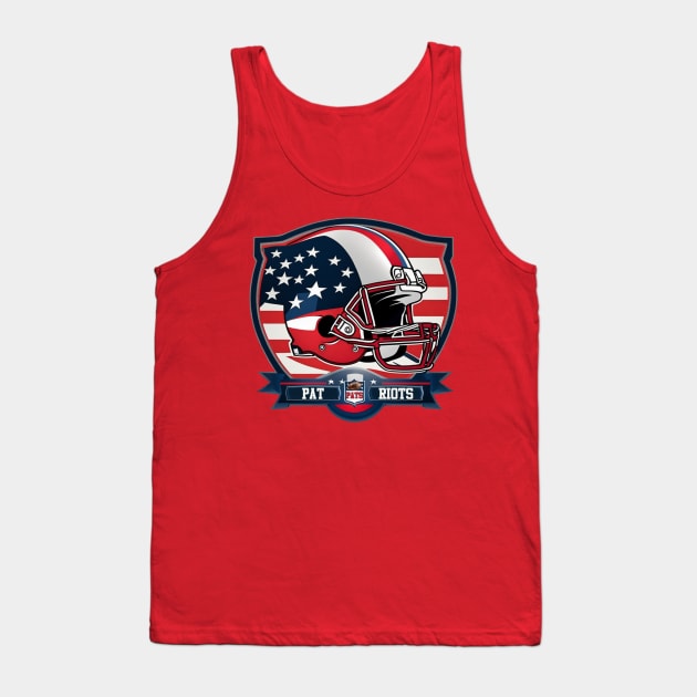 Patriots Football Team Tank Top by Ruggeri Collection